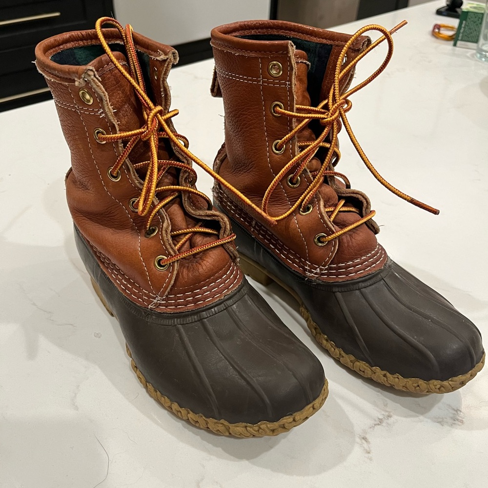 Women's Bean Boots 8", Flannel-Lined Insulated - Size 6